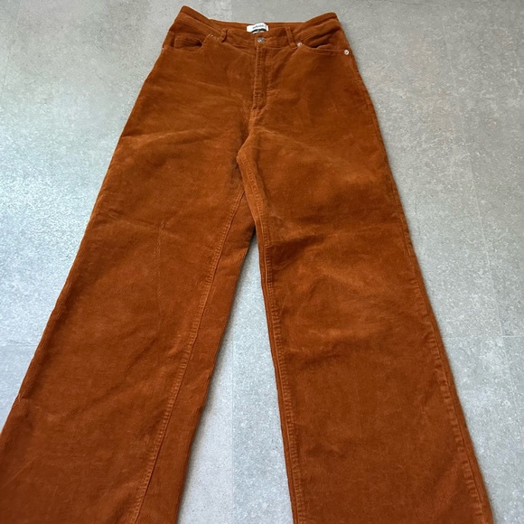 SYBILLA Rust Corduroy Pants SZ S - Picture 1 of 10